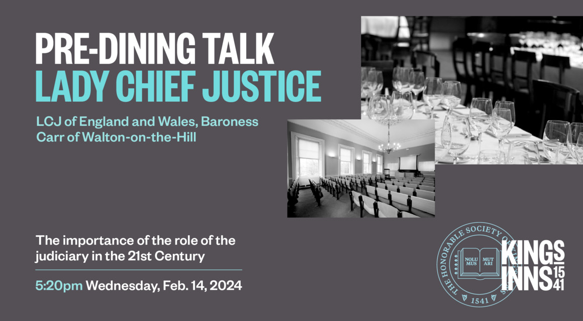 Pre–Dining Talk with Lady Chief Justice of England and Wales, Baroness Carr of Walton–on–the–Hill